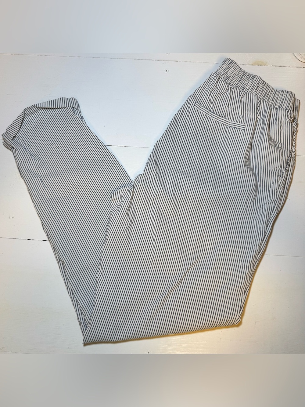Shinestar Women’s Striped Trousers - Blue & White - Picture 5 of 15